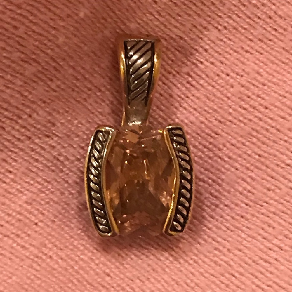 Pink necklace charm / enhancer